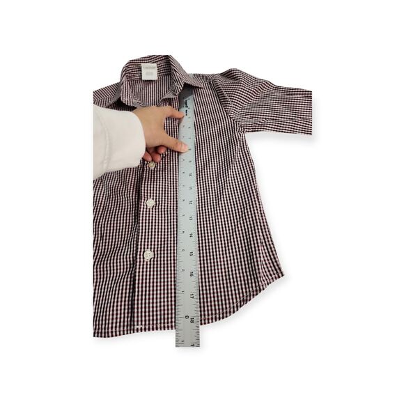 Van Heusen Boys Sz 5 Plaid Button Down Long Sleeve Shirt Preppy Holiday Party - Picture 4 of 7